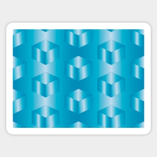 Blue cubes Sticker